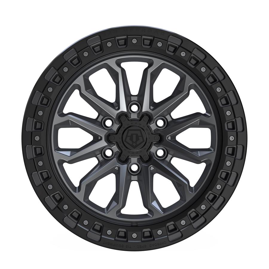 TIS OFFROAD 556AB ガンメタ/ブラックリング 20インチアルミホイール