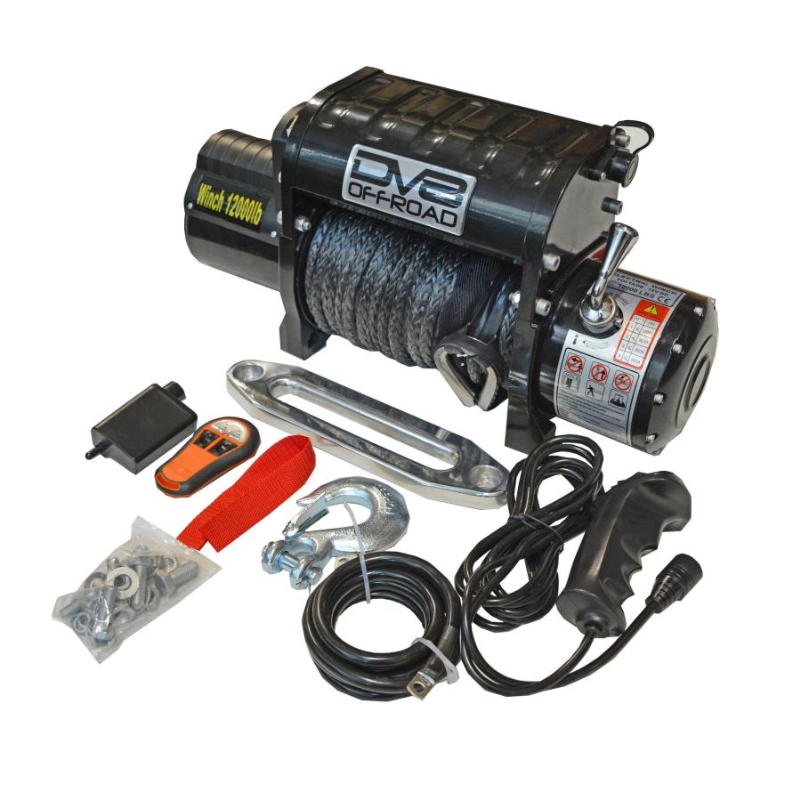 DV8 OFF-ROAD 12,000ポンド(最大牽引力 5443kg) 電動ウインチ