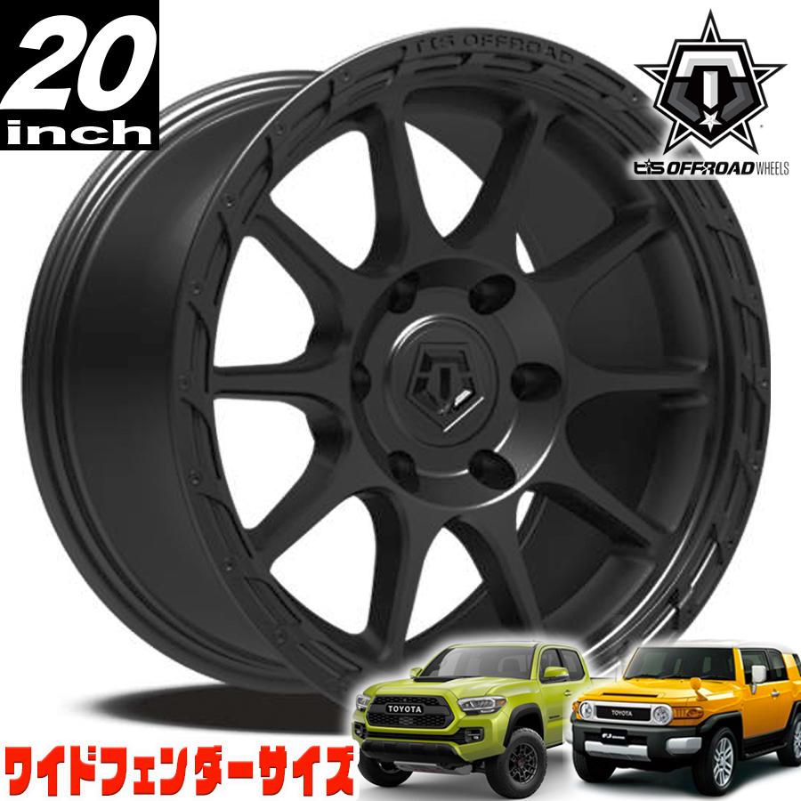 TIS OFFROAD 563B サテンブラック 20インチアルミホイール 20x10 6H139