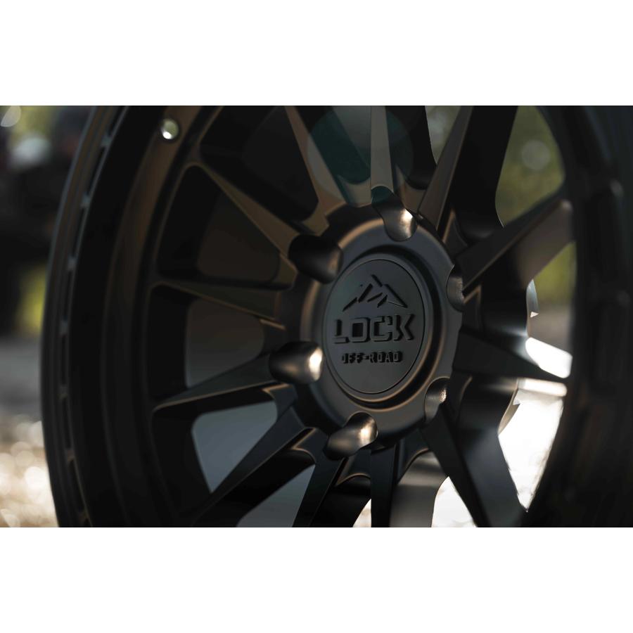 LOCK OFFROAD（ロックオフロード）BAJA マットブラック 17インチアルミ