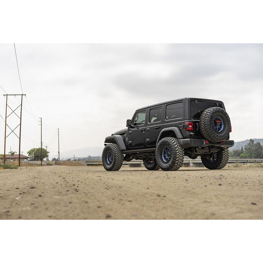 KMC (ケイエムシー) GRS ミッドナイトブルー/グロスブラックリップ 18インチアルミホイール 18x8.5J 6H 139.7 ±0 トヨタ FJ FJクルーザー/タコマ KM54988568900の画像