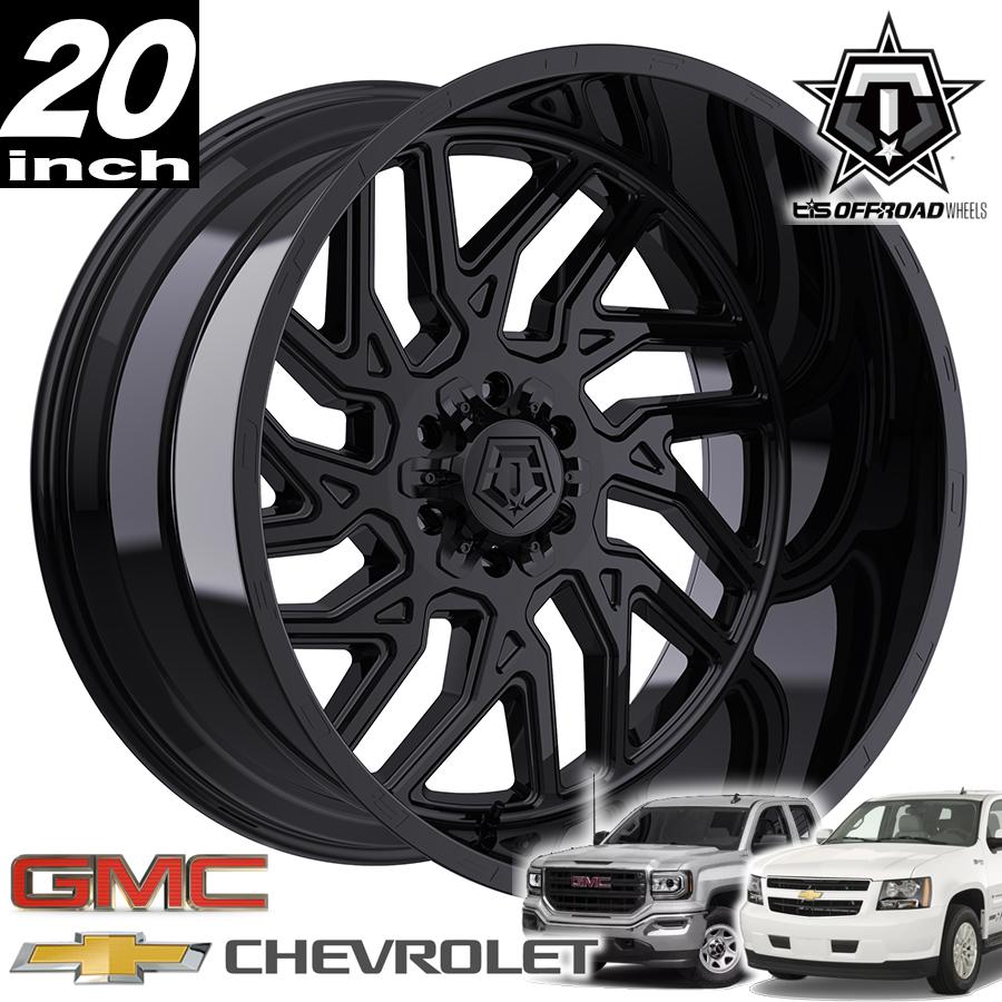 TIS OFFROAD 544GB グロスブラック 20インチアルミホイール 20x9 6H135