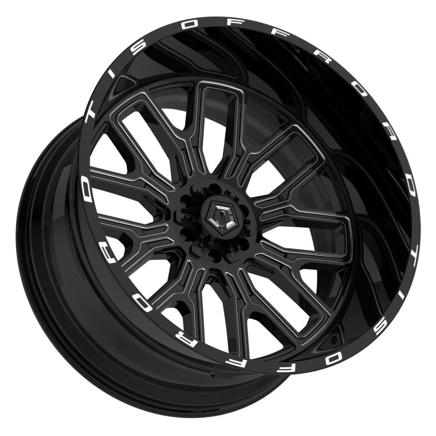 TIS OFFROAD 560BM グロスブラックミルド 26インチアルミホイール