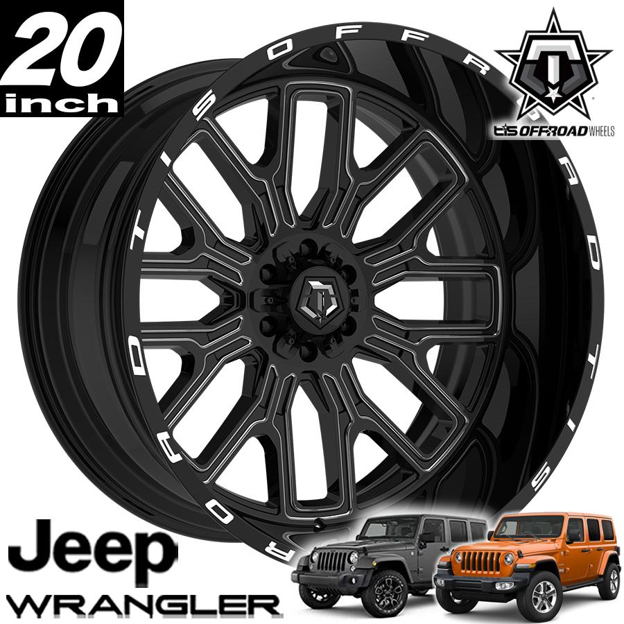 TIS OFFROAD 560BM グロスブラックミルド 20インチアルミホイール
