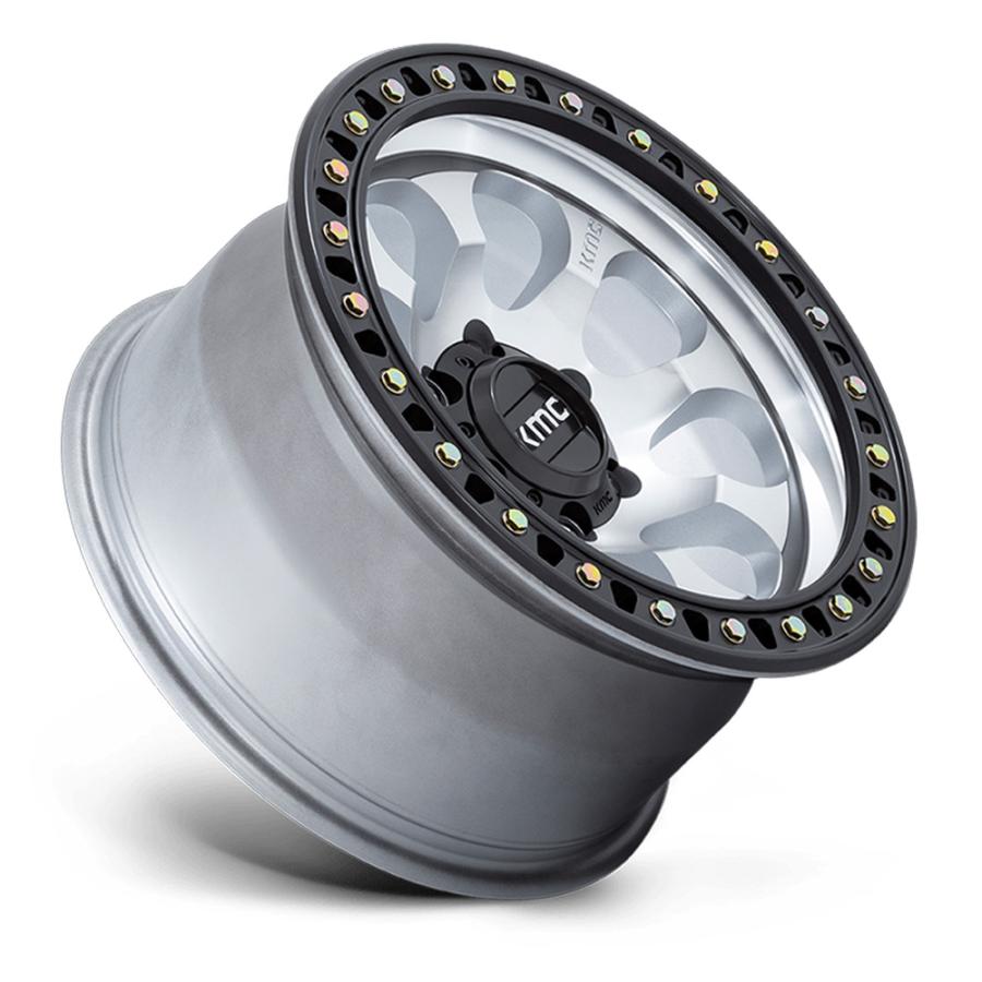 KMC RIOT SBL マシンド/サテンブラック 17インチアルミホイール 17x8