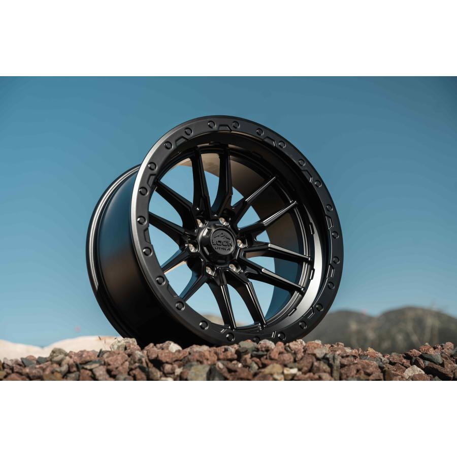 LOCK OFFROAD（ロックオフロード）KRAWLER マットブラック 18インチアルミホイール 18x9J 5H 127 +01 JK ...