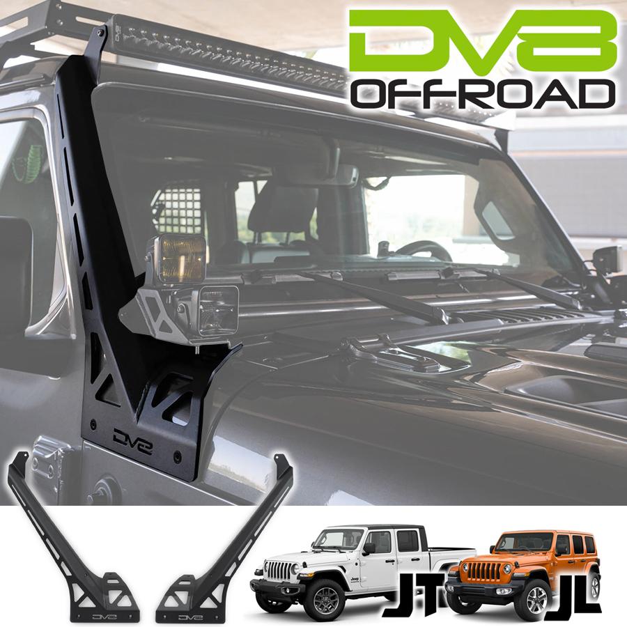 DV8 OFFROAD 50インチLEDライトバーマウントブラケット Aピラーライト