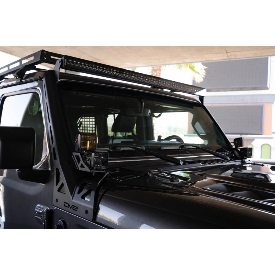 DV8 OFFROAD 50インチLEDライトバーマウントブラケット Aピラーライト