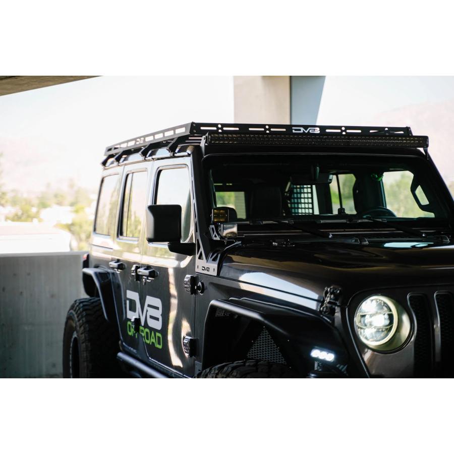 DV8 OFFROAD Aピラー デュアルライトポッドマウントブラケット ライト
