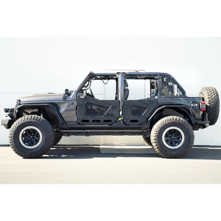 DV8 OFFROAD 正規品 ロックスキン ロックガード　ラングラーjl DV8 OFFROAD ロックスキン 左右セット ブラック 2018年〜 ジープ JL