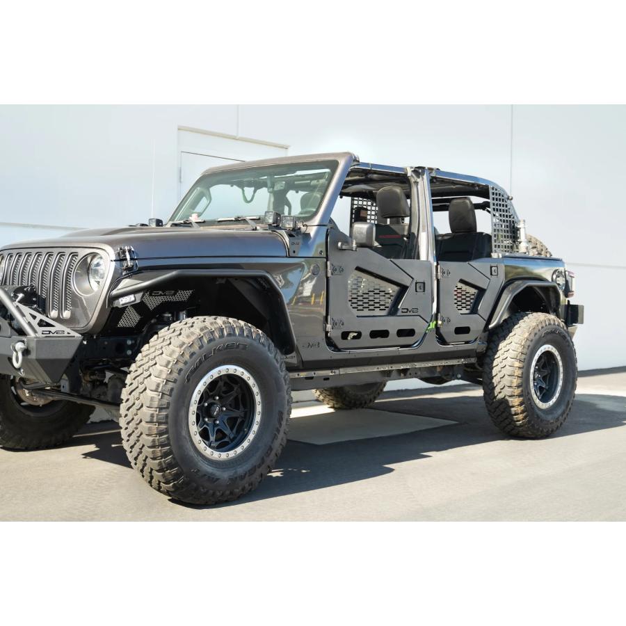 DV8 OFFROAD 正規品 ロックスキン ロックガード　ラングラーjl DV8 OFFROAD ロックスキン 左右セット ブラック 2018年〜 ジープ JL