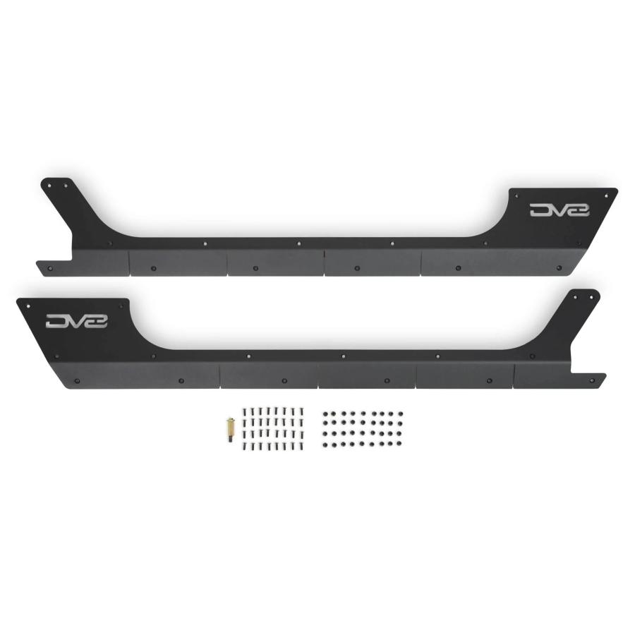 DV8 OFFROAD 正規品 ロックスキン ロックガード　ラングラーjl DV8 OFFROAD ロックスキン 左右セット ブラック 2018年〜 ジープ JL