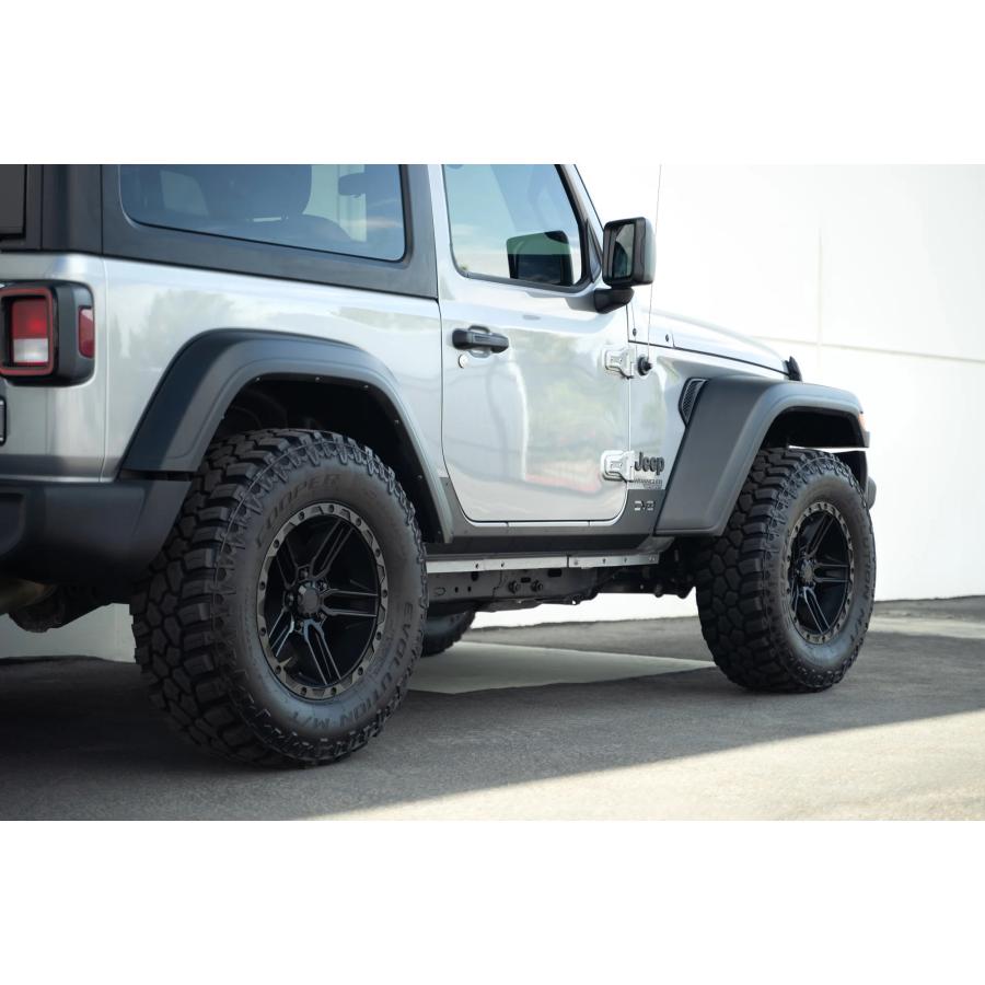 DV8 OFFROAD ロックスキン 左右セット ブラック 2018年〜 ジープ JL