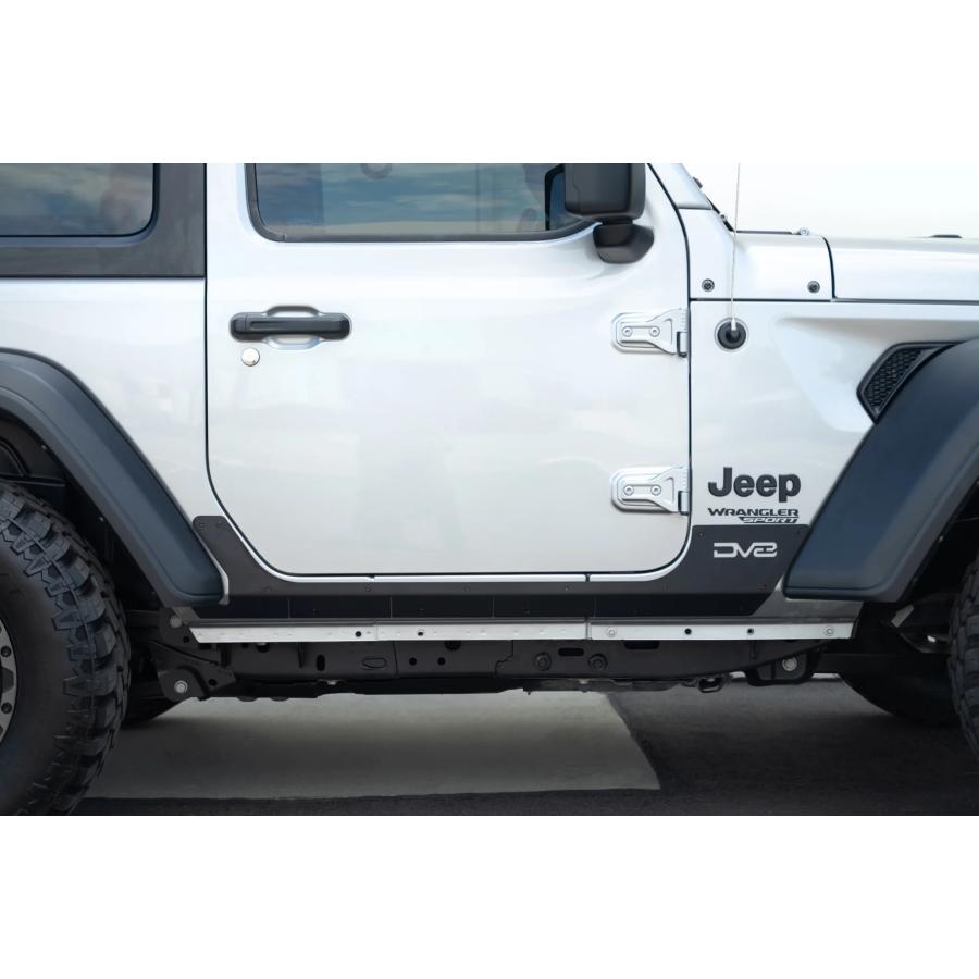DV8 OFFROAD ロックスキン 左右セット ブラック 2018年〜 ジープ JL