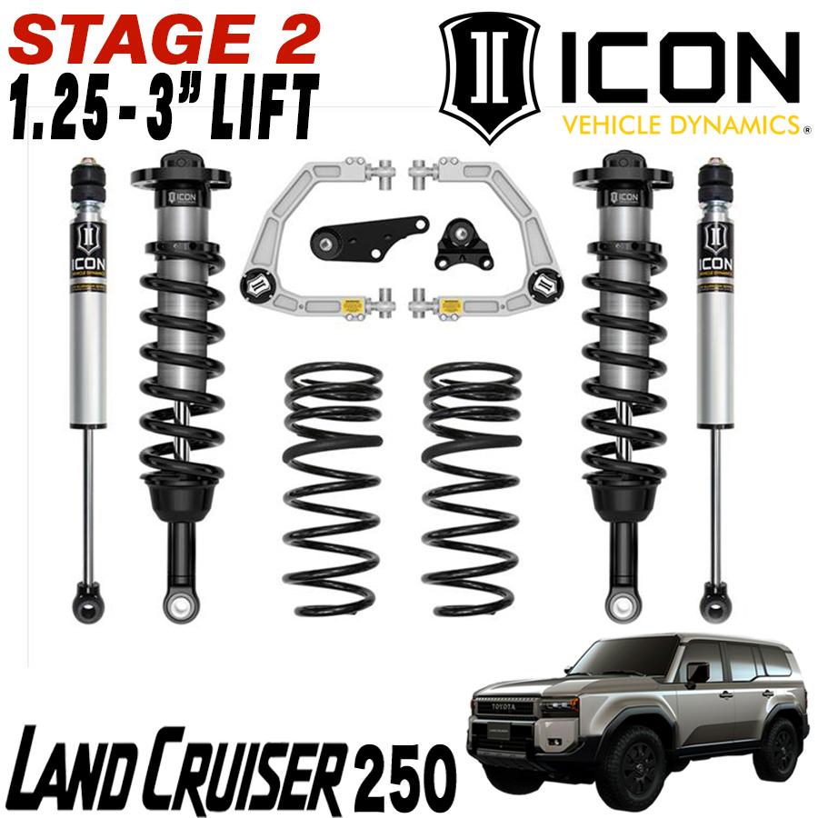 ランクル250 ICON DYNAMICS ( アイコン ) STAGE2 1.25〜3インチリフト