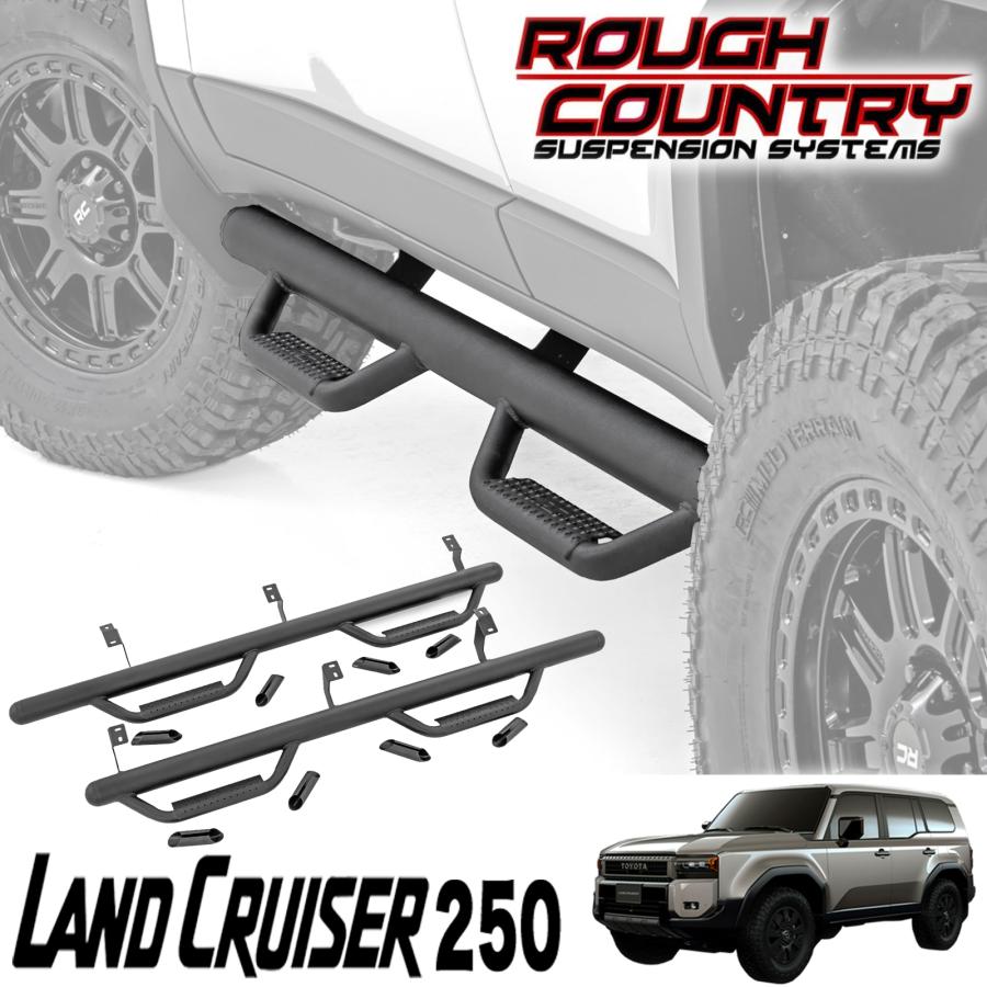 ROUGH COUNTRY ( ラフカントリー ) ナーフステップ ブラックサイド