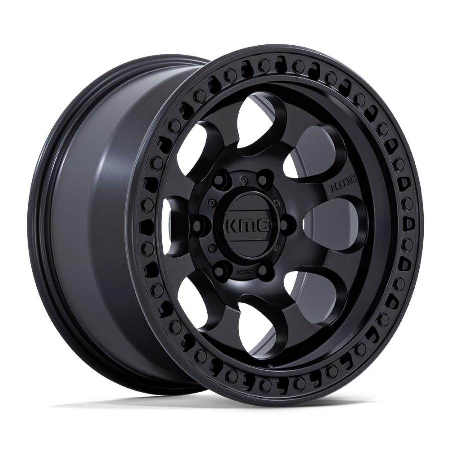 KMC (ケーエムシー) RIOT サテンブラック 18インチアルミホイール 18X9
