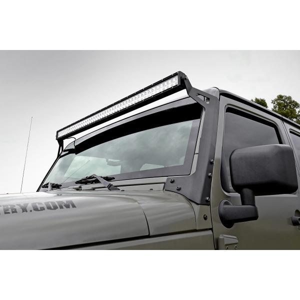 ROUGH COUNTRY (ラフカントリー) 50インチLEDライトバー用マウントブラケット（JEEP JKラングラー用）の画像