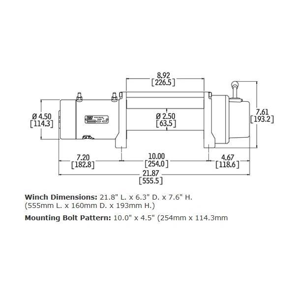 WARN ウォーン XD9000 XD9 電動ウインチ スチールワイヤーロープ 12V