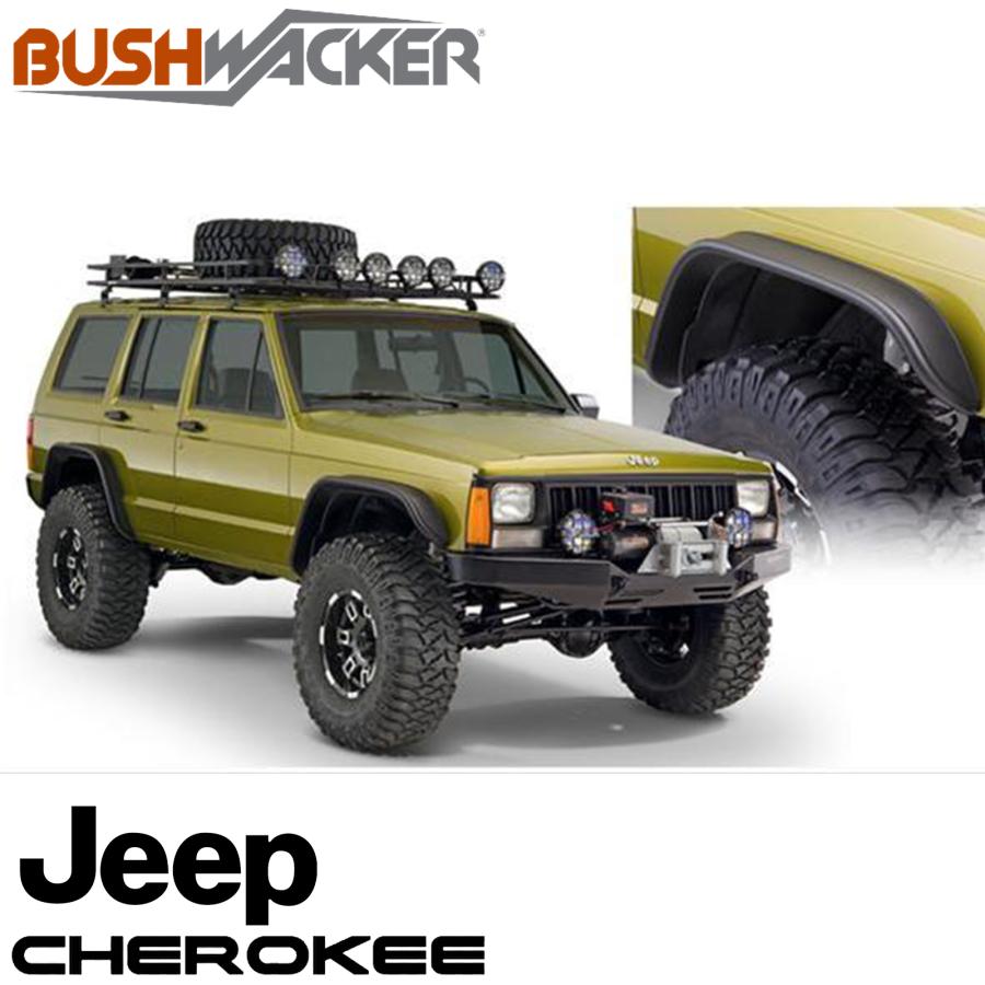 BUSHWACKER (ブッシュワーカー) フラットフェンダー前後セット 84-01y