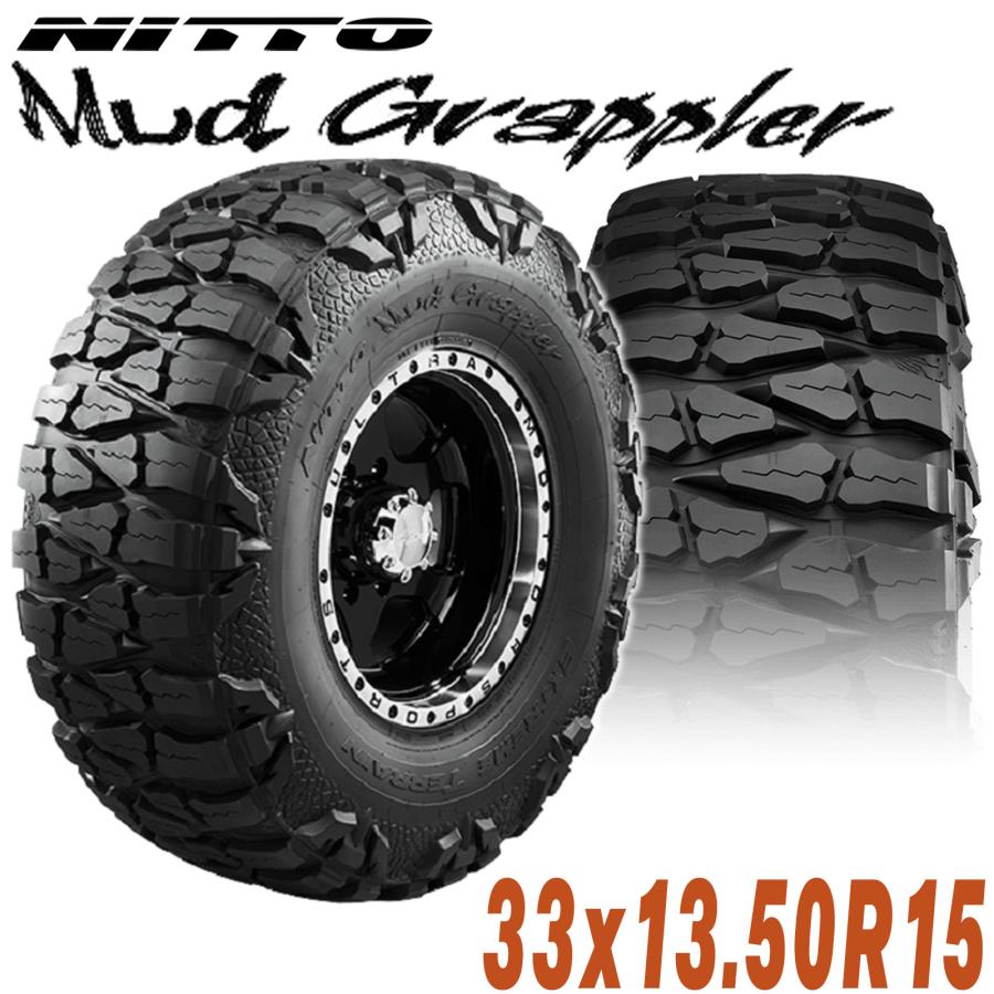 マッドタイヤ 15インチ NITTO ニットー MUD GRAPPLER マッドグラップラー 15インチタイヤ（1本