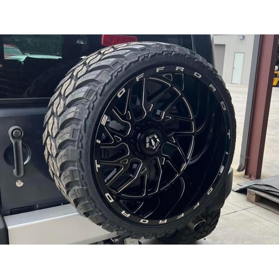 TIS OFFROAD 544BM グロスブラックミルド 24インチアルミホイール
