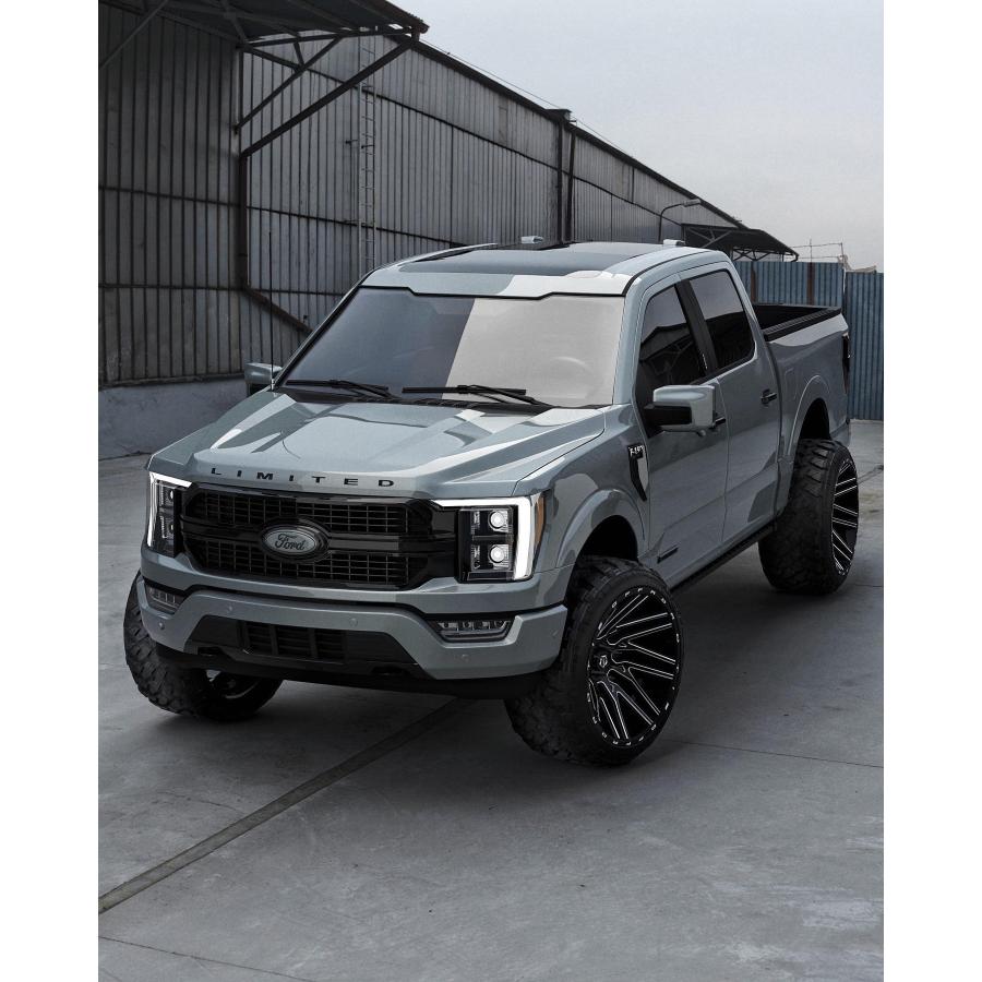 TIS OFFROAD 554BM グロスブラックミルド 22インチアルミホイール
