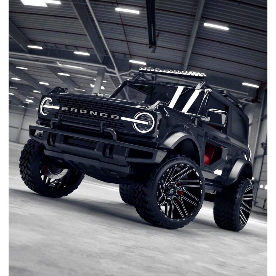 TIS OFFROAD 554BM グロスブラックミルド 24インチアルミホイール 
