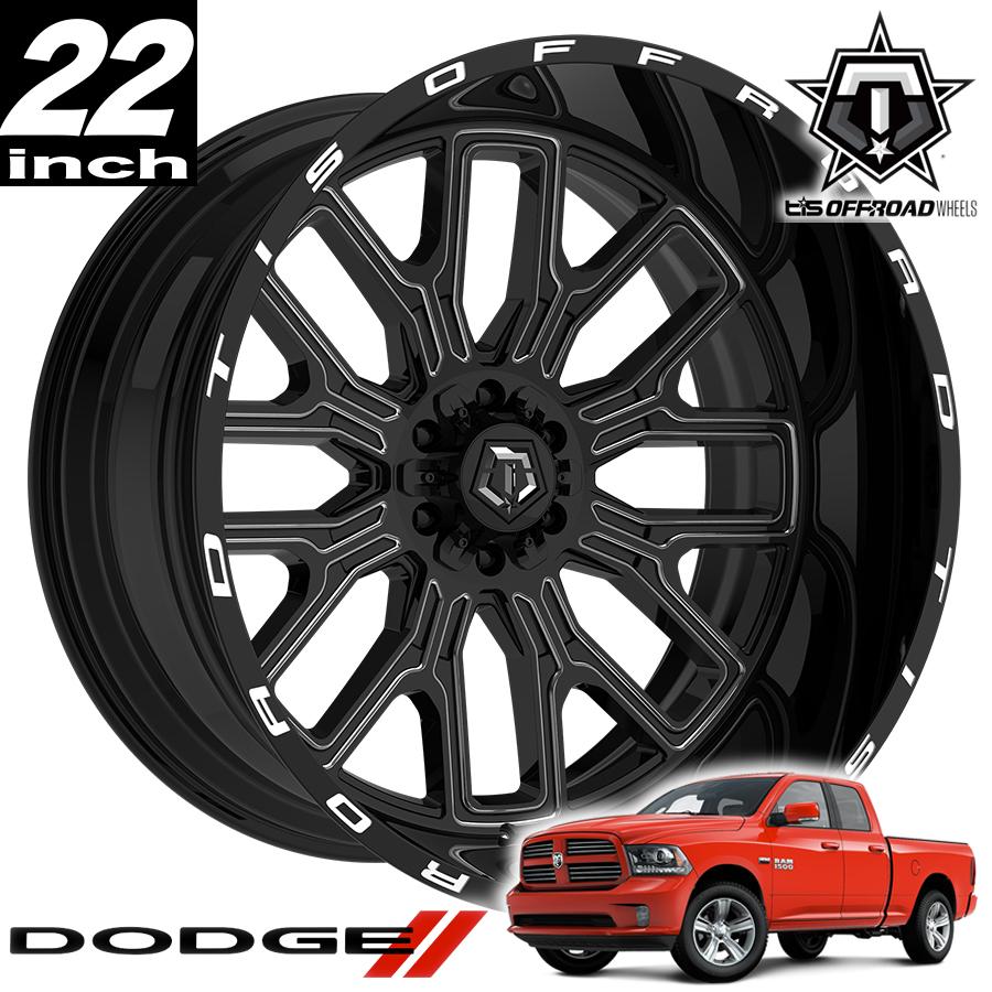 TIS OFFROAD 560BM グロスブラックミルド 22インチアルミホイール