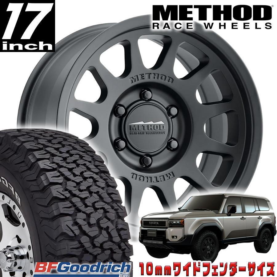 METHOD (メソッド) MR703 マットブラック 17インチアルミホイールタイヤ付き4本セット BF GOODRICH A/T KO2 ...