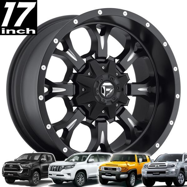 FUEL OFFROAD KRANK (クランク) D546 ブラックミルド 17インチアルミ