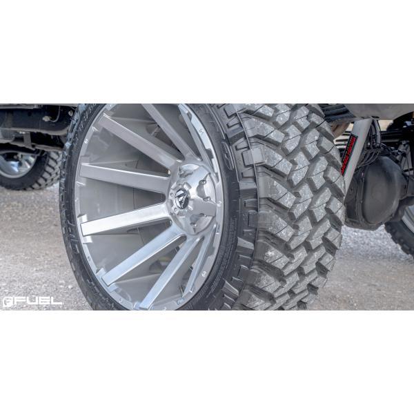 引き取り限定jkラングラーFUEL OFF-ROAD アルミホイール 4本セット FUEL OFFROAD CONTRA（コントラ）D714 ブラッシュドガンメタル 20
