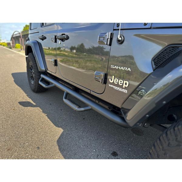 ULTIMATE製 ブラックサイドステップ ナーフステップ 18- JEEP JL ULTIMATE製 ブラックサイドステップ ナーフステップ 18- JEEP JL