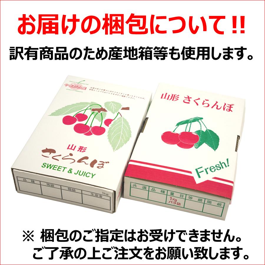 【6月中旬から順次出荷予定/日時指定OK】ご家庭用 山形県産 さくらんぼ 佐藤錦 1kg(露地/Lサイズ/ばら詰め)｜ultra-taste｜05