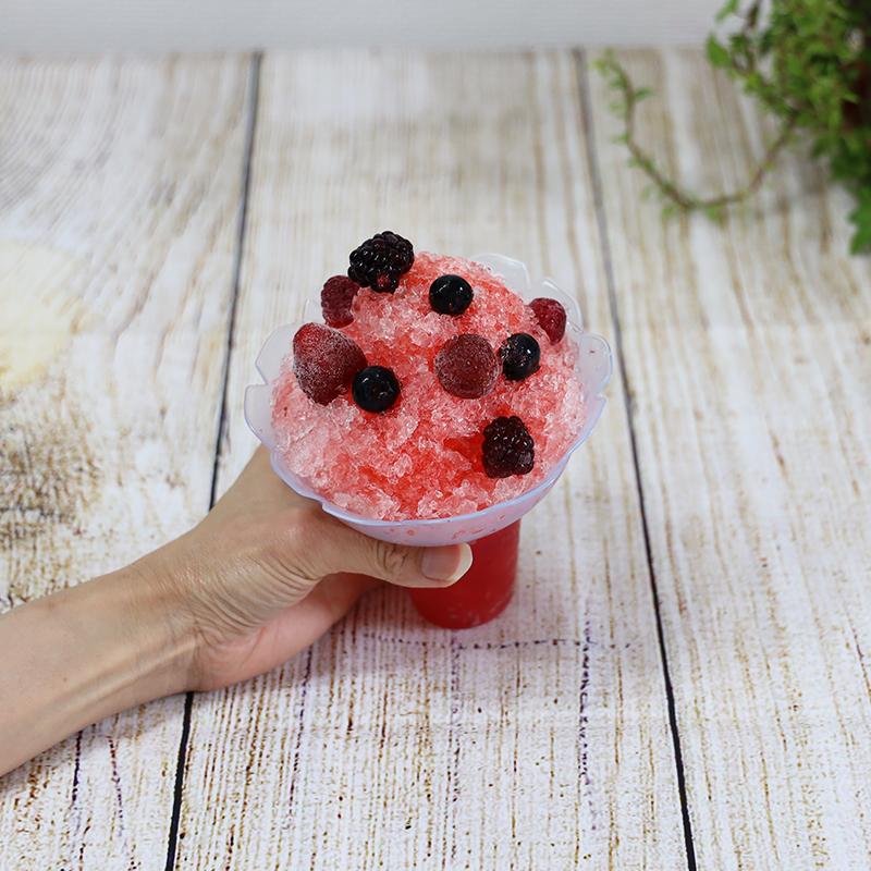 業務用かき氷用プラカップ 430cc 聖火カップ 3色アソート ピンク