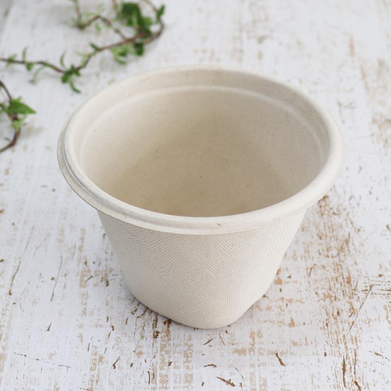 バガス 再生紙製容器 バガスモールドスープカップ 16オンス（450ml