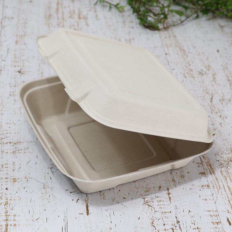 sabert バガス 再生紙製容器 SBT-クラムシェルパルプ容器 9インチ 蓋