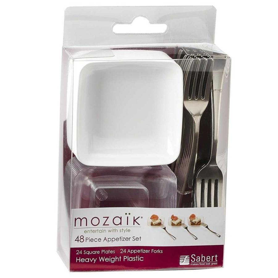 モザイク 使い捨て トレイ 皿 Mozaik アペタイザーセット48 ミニ