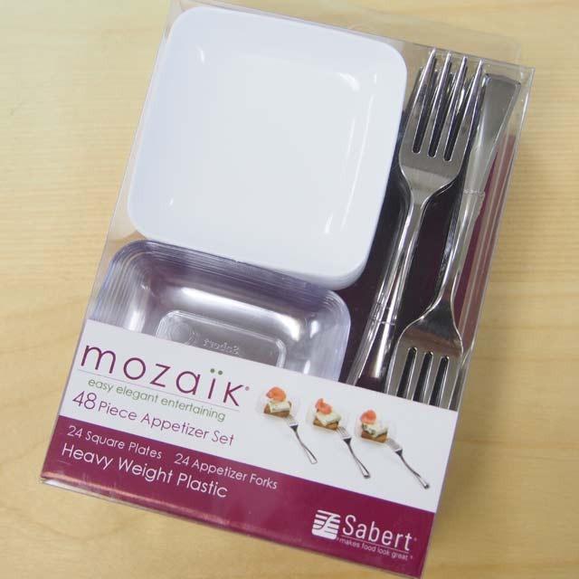 モザイク 使い捨て トレイ 皿 Mozaik アペタイザーセット48 ミニ