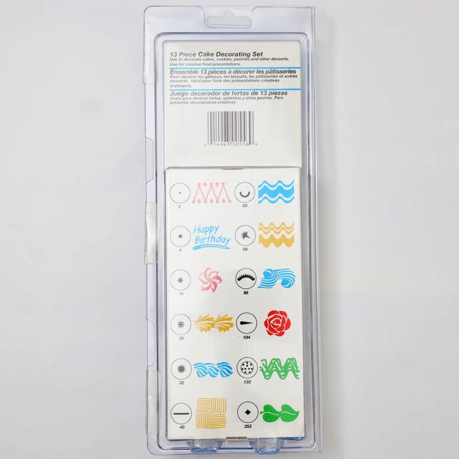 Ateco 13pc デコレーションセット シリンダー付 アテコ 口金 絞り袋