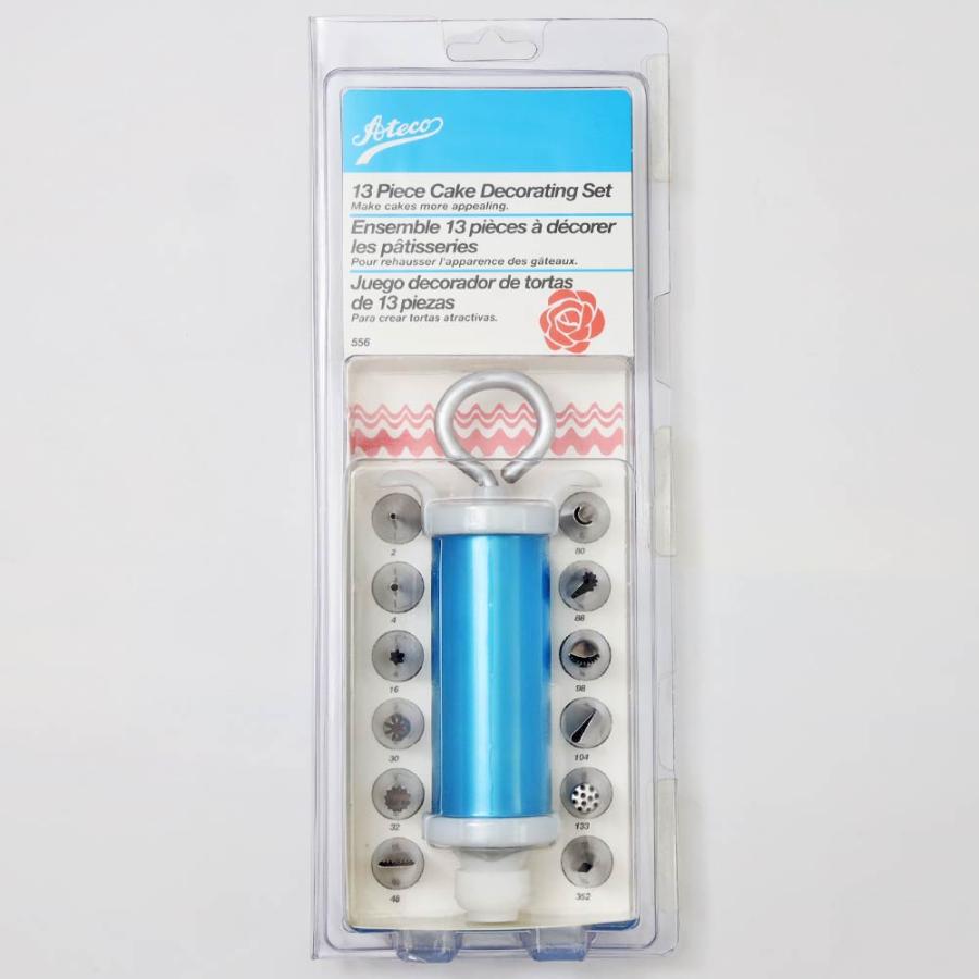 Ateco 13pc デコレーションセット シリンダー付 アテコ 口金 絞り袋