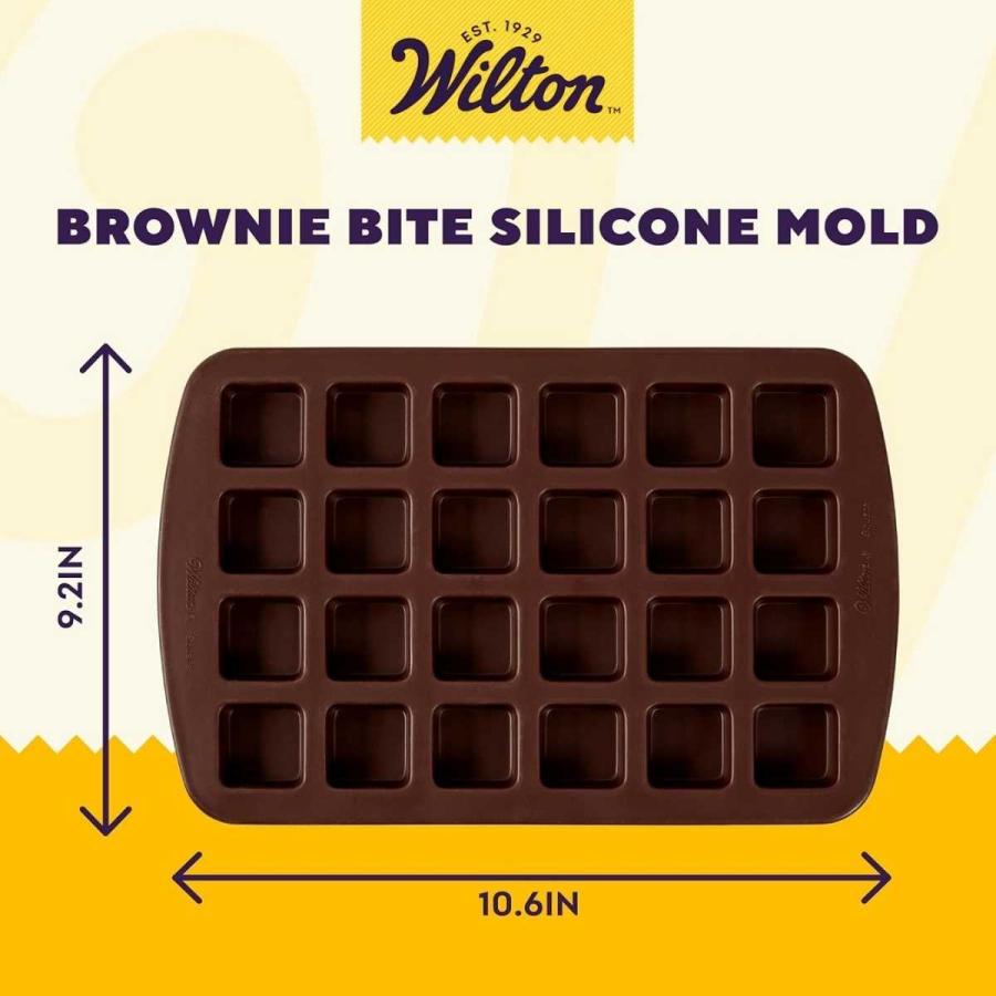 WILTON (ウィルトン) BiteSize ブラウニースクエア 24Cav シリコン 型