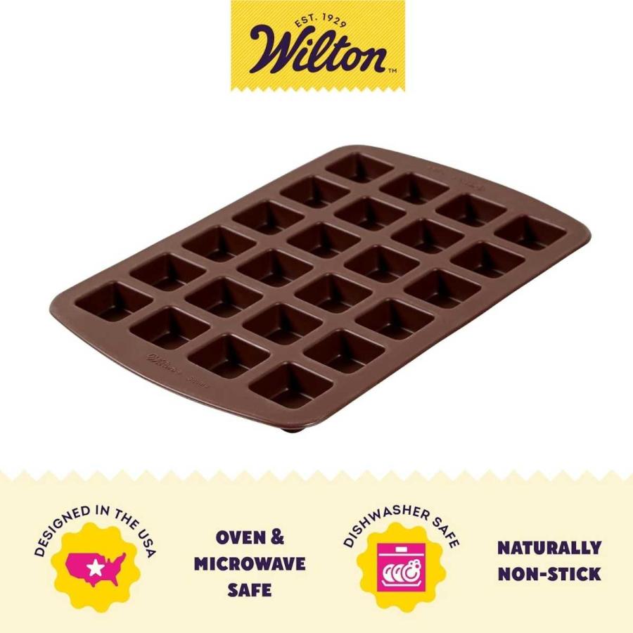 WILTON (ウィルトン) BiteSize ブラウニースクエア 24Cav シリコン 型