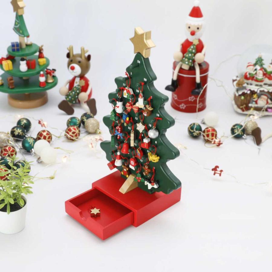 ●60㌢●希少●美品●木製クリスマスツリー●オーナメント●アドベントカレンダー● MARK'S（マークス） クリスマスツリー 木製 アドベントツリー