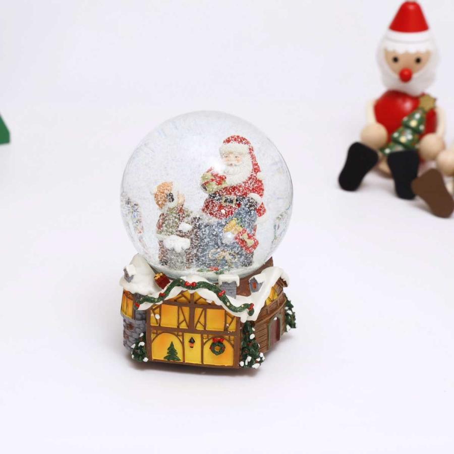 クリスマス　サンタクロース　オルゴール スノードーム クリスマス オルゴール サンタ スノーマン
