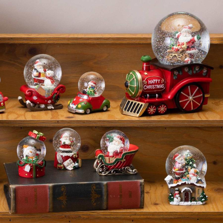 スノードーム クリスマス オルゴール サンタ・スノーマン 煙突 スノードーム クリスマス オルゴール サンタ・スノーマン 煙突