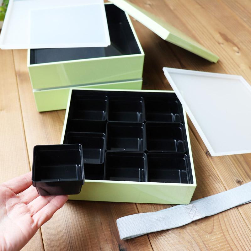 ULTRAMIX 3段お重箱 スノーグリーン（ベビーグリーン）お弁当箱 三段重