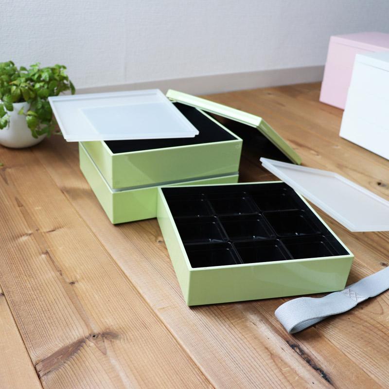 ULTRAMIX 3段お重箱 スノーグリーン（ベビーグリーン）お弁当箱 三段重