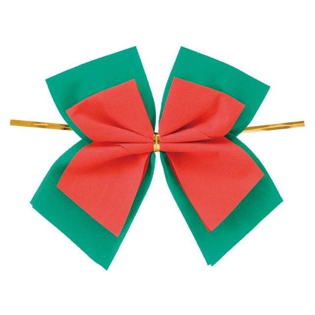ラッピング リボン クリスマス L 25×20cm 2本 大きい タイ レッド