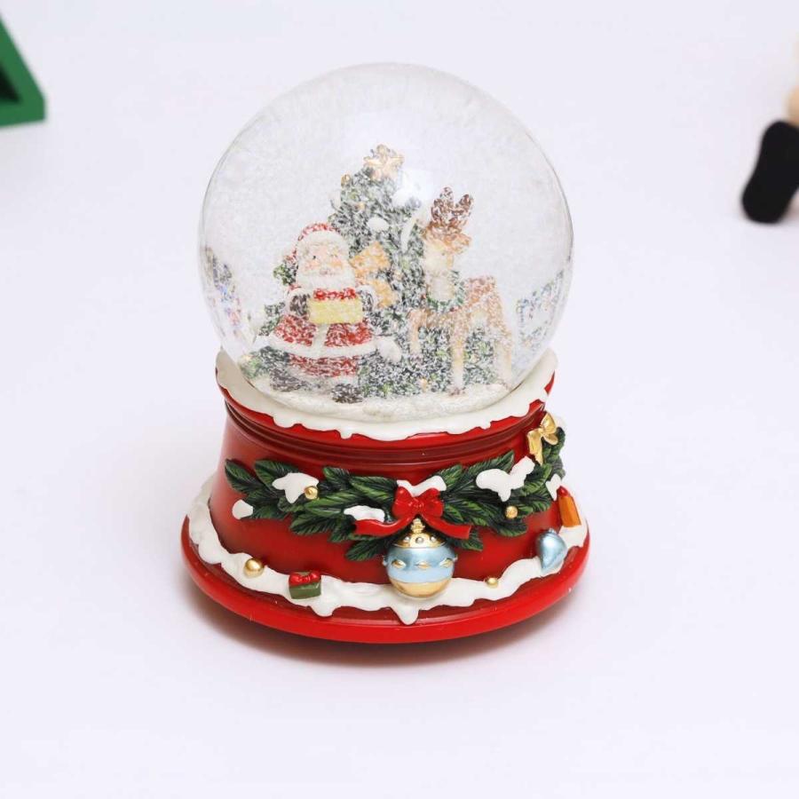 スノードーム クリスマス オルゴール サンタ・ソリ サンタ・トナカイ